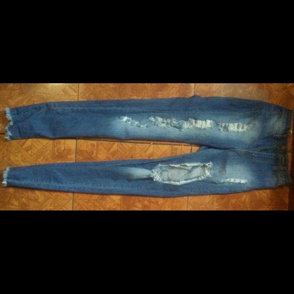 Fashion Nova “Serena” Distressed High Waisted Jean - Picture 3 of 5