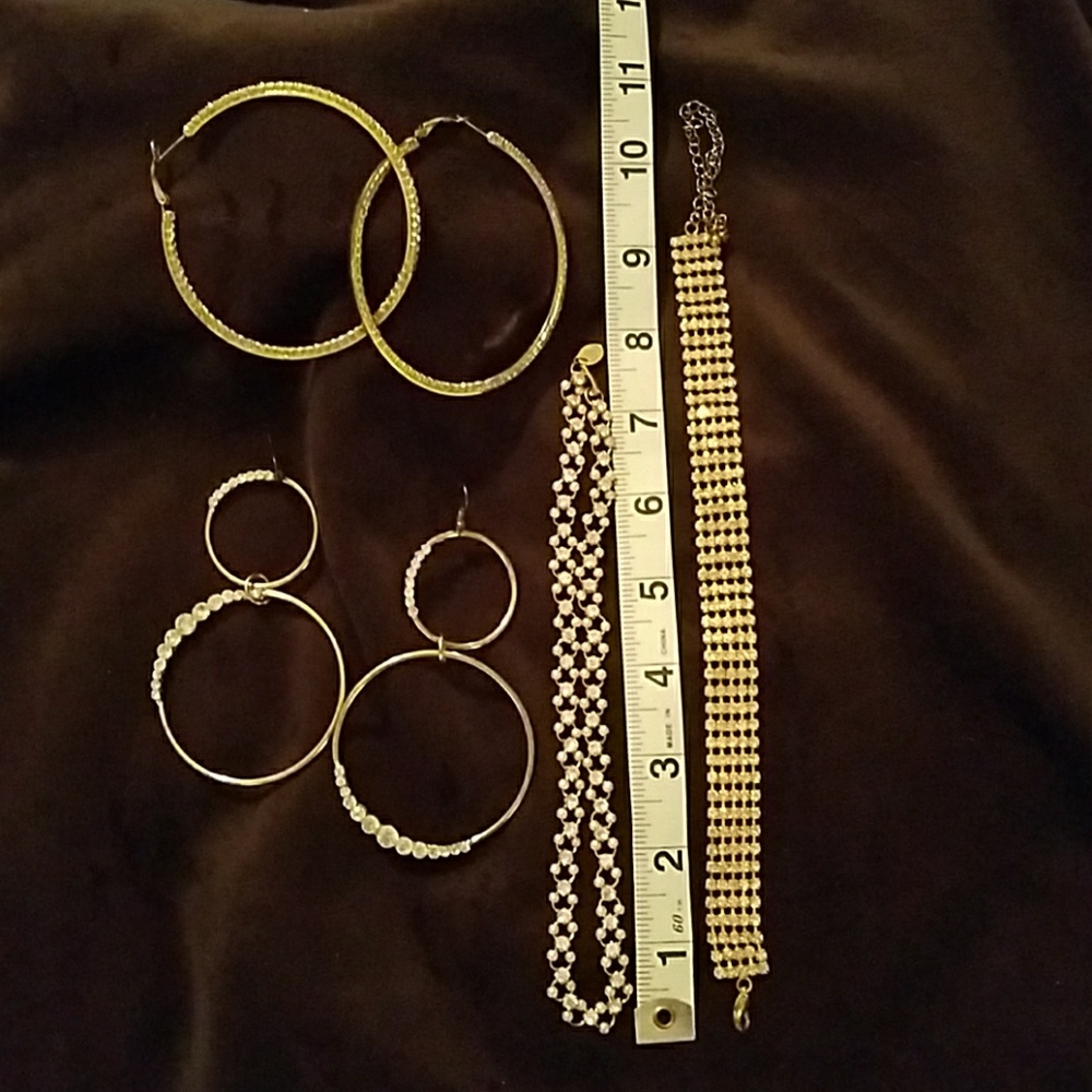 $5 OR FREE WITH PURCHASE Rhinestone and gold