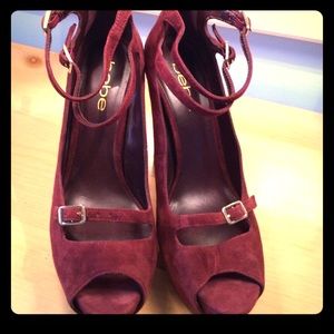 Bebe Maroon stilettos