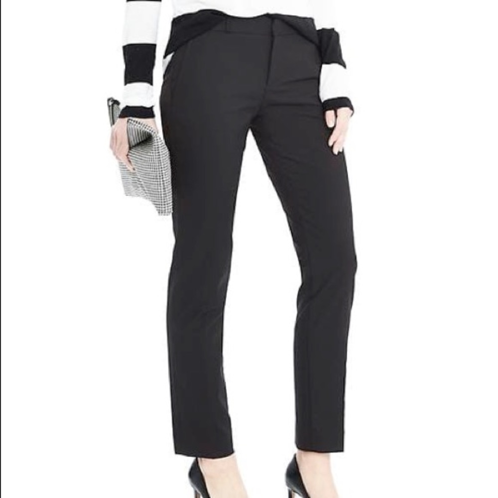 Banana Republic black Ryan wool pants 6L tall