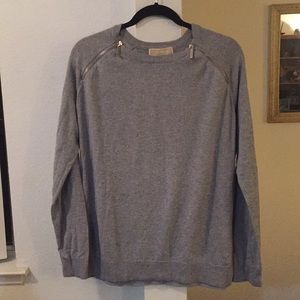 Michael Kors gray zipper sweater