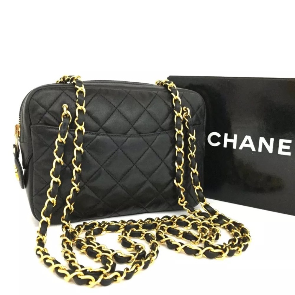 Chanel Quilted Matelasse Lambskin Chain Bag