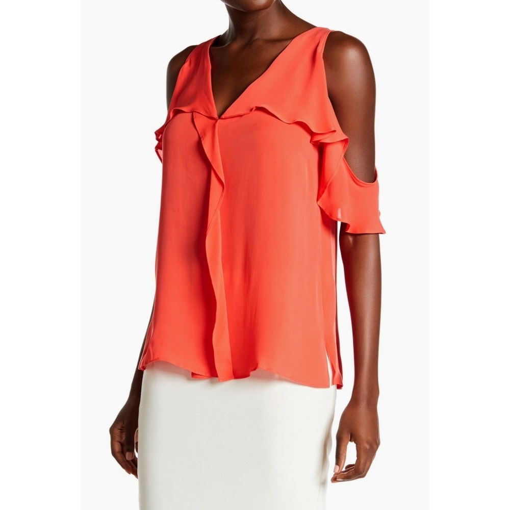 Kobi Halperin ruffle bouse 100% silk