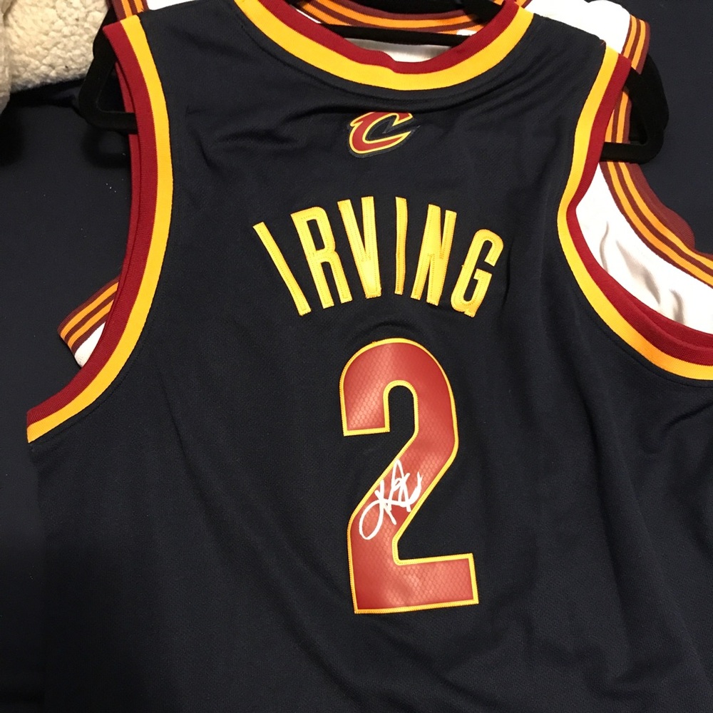 Autographed Cleveland Cavalier Kyrie Irving Jersey
