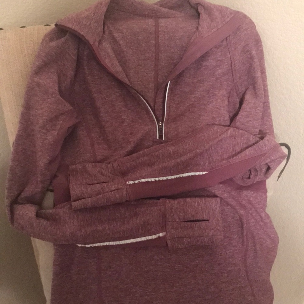 Purple lululemon half zip up