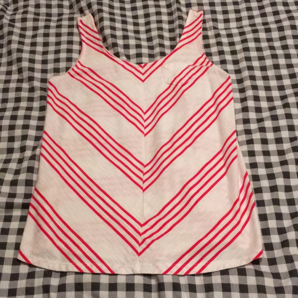 White & Pink Tank Top