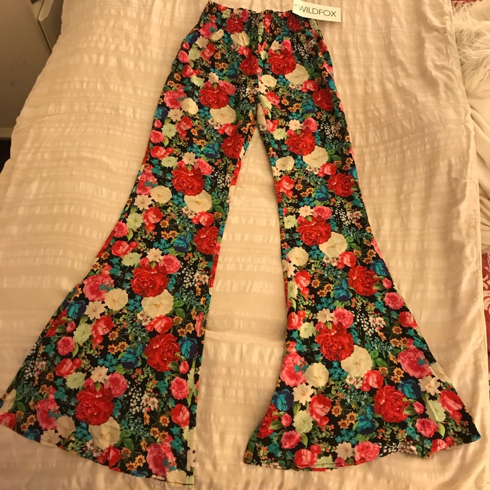 SOLD Wildfox flower delivery bells pants small NWT