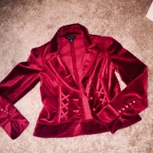 WHBM Velvet Blazer, 00