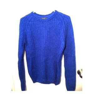 Zara Men blue knit sweater