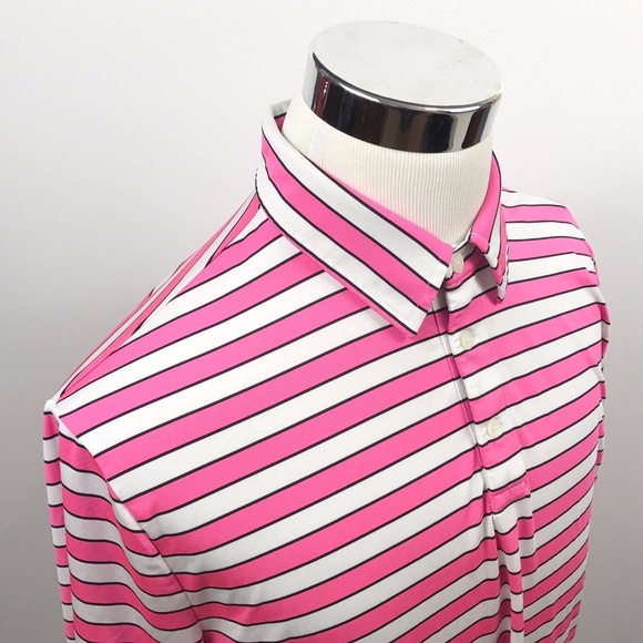 RLX Ralph Lauren Other - RLX Ralph Lauren Mens XL Golf Polo Pink White
