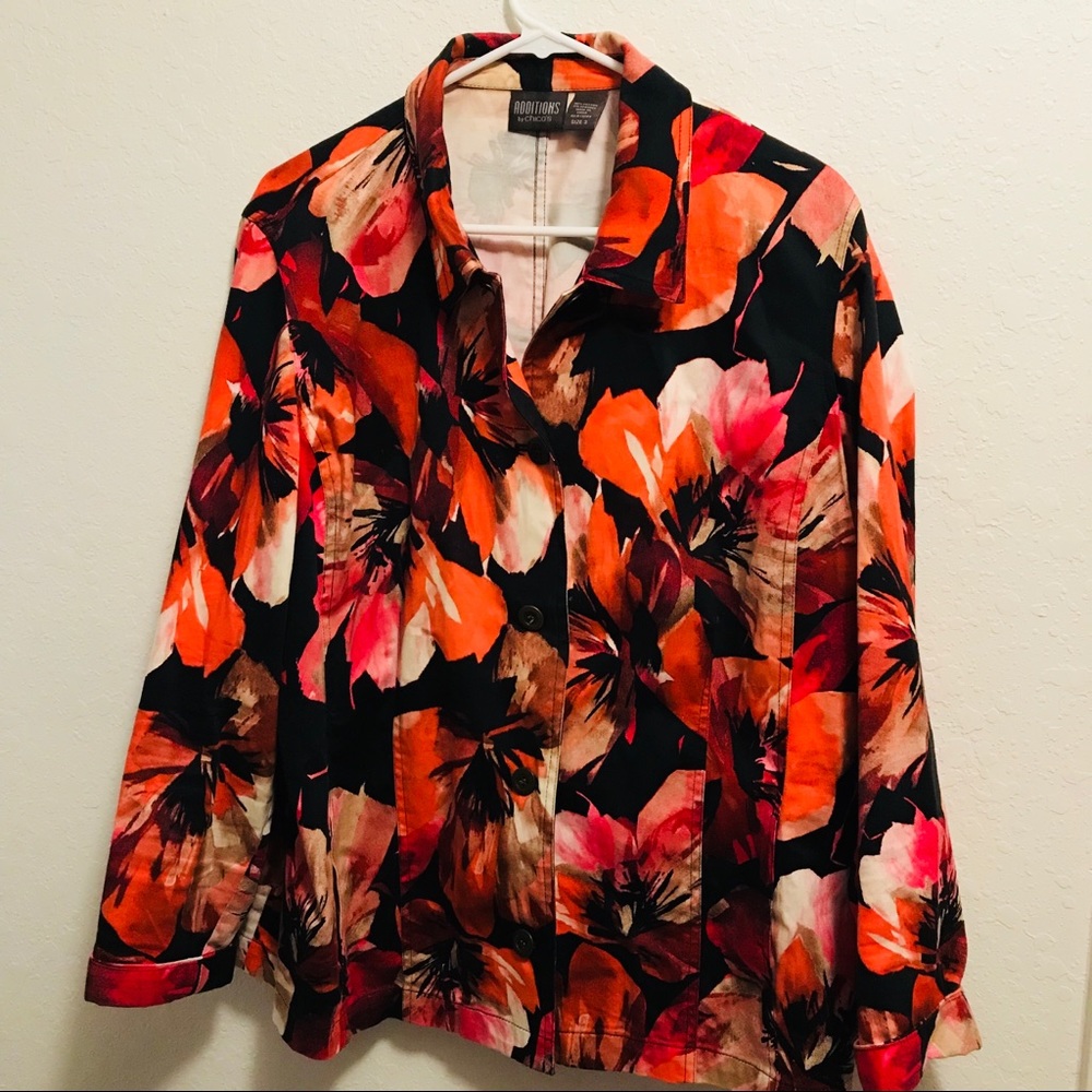 Chico’s Button Down jacket 3