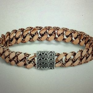 sterling silver & bronze link bracelet Bm99753OZ