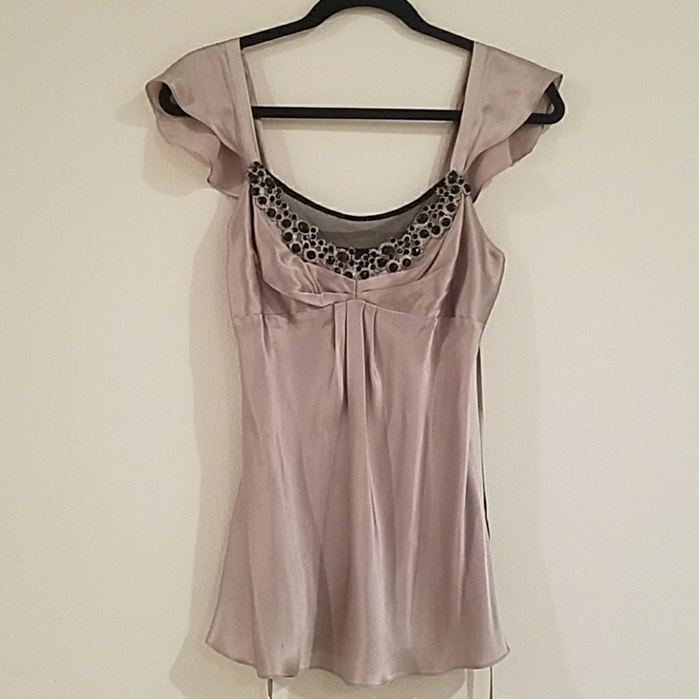 EUC Gray Embelished Top