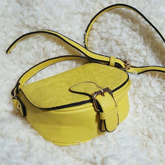 Bags Yellow Crossbody Purse Hand Tooled Like Poshmark