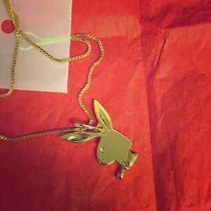 Playboy 14K gold plated necklace!