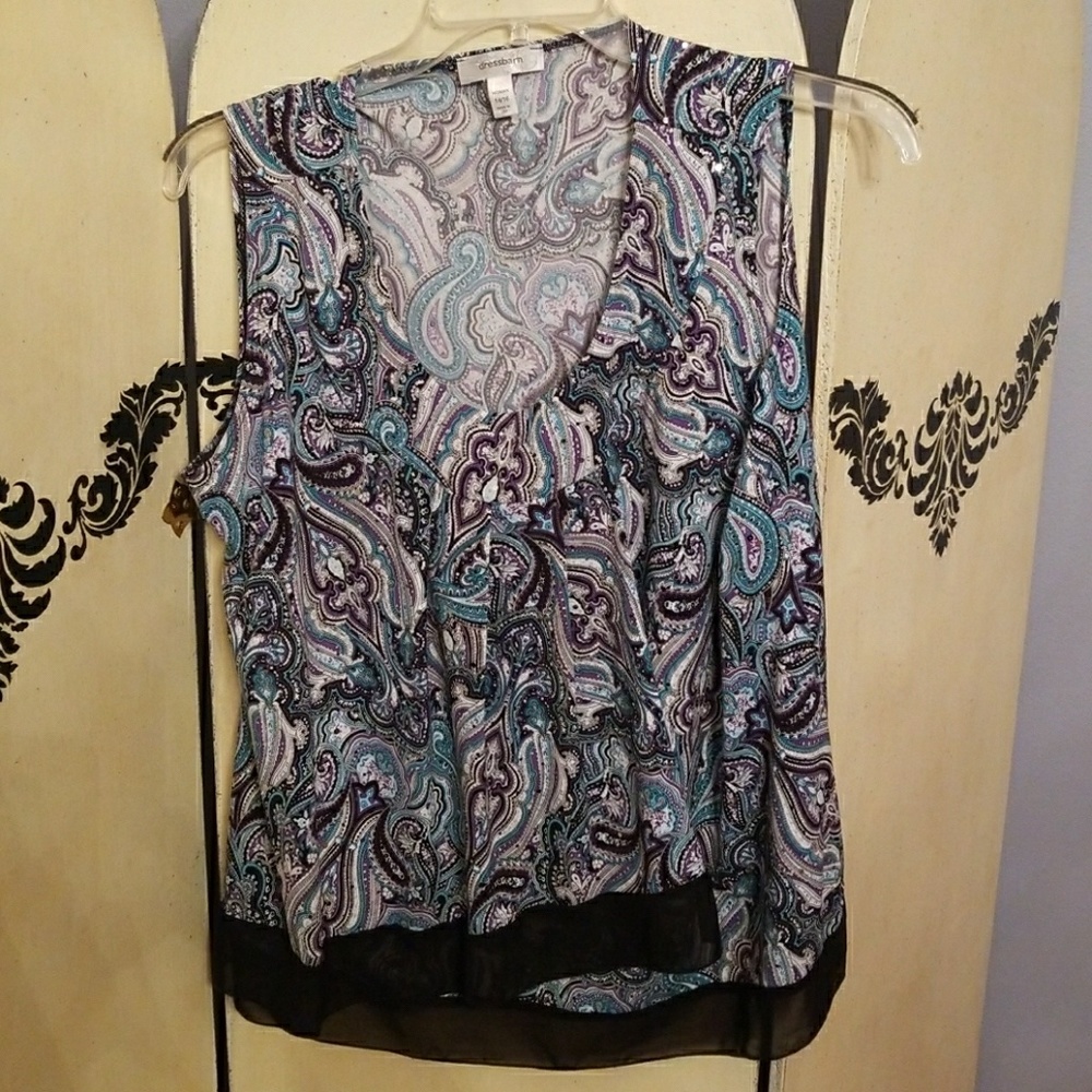 Paisley design tank top