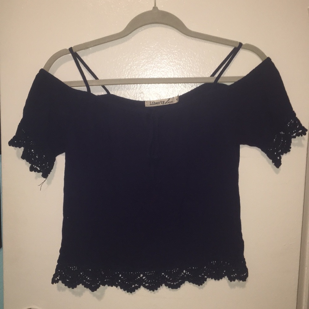 Liberty Love: Navy Blue Blouse