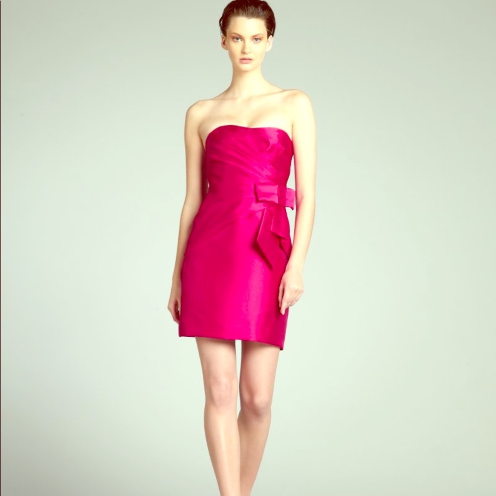 Phoebe Couture Magenta Bow Party Dress Size 10