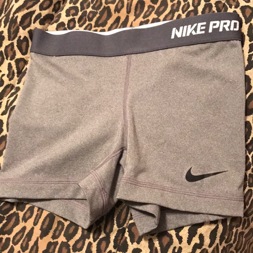 Gray Nike Pro Spandex