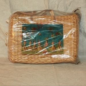 Hula girl woven hand bag