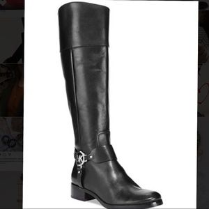 Micheal Kors Black riding boots 8.5