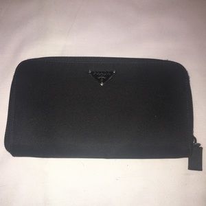 Authentic Prada Women’s Black Nylon Wallet