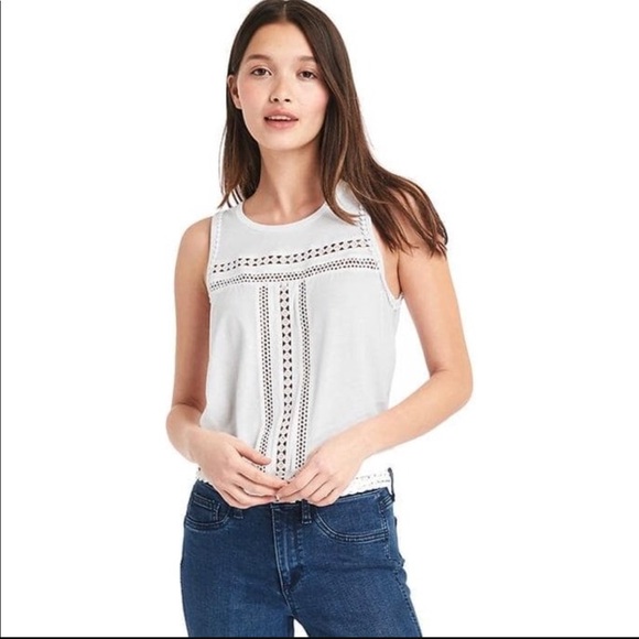 GAP Tops - Gap Crochet Swing Tank Top