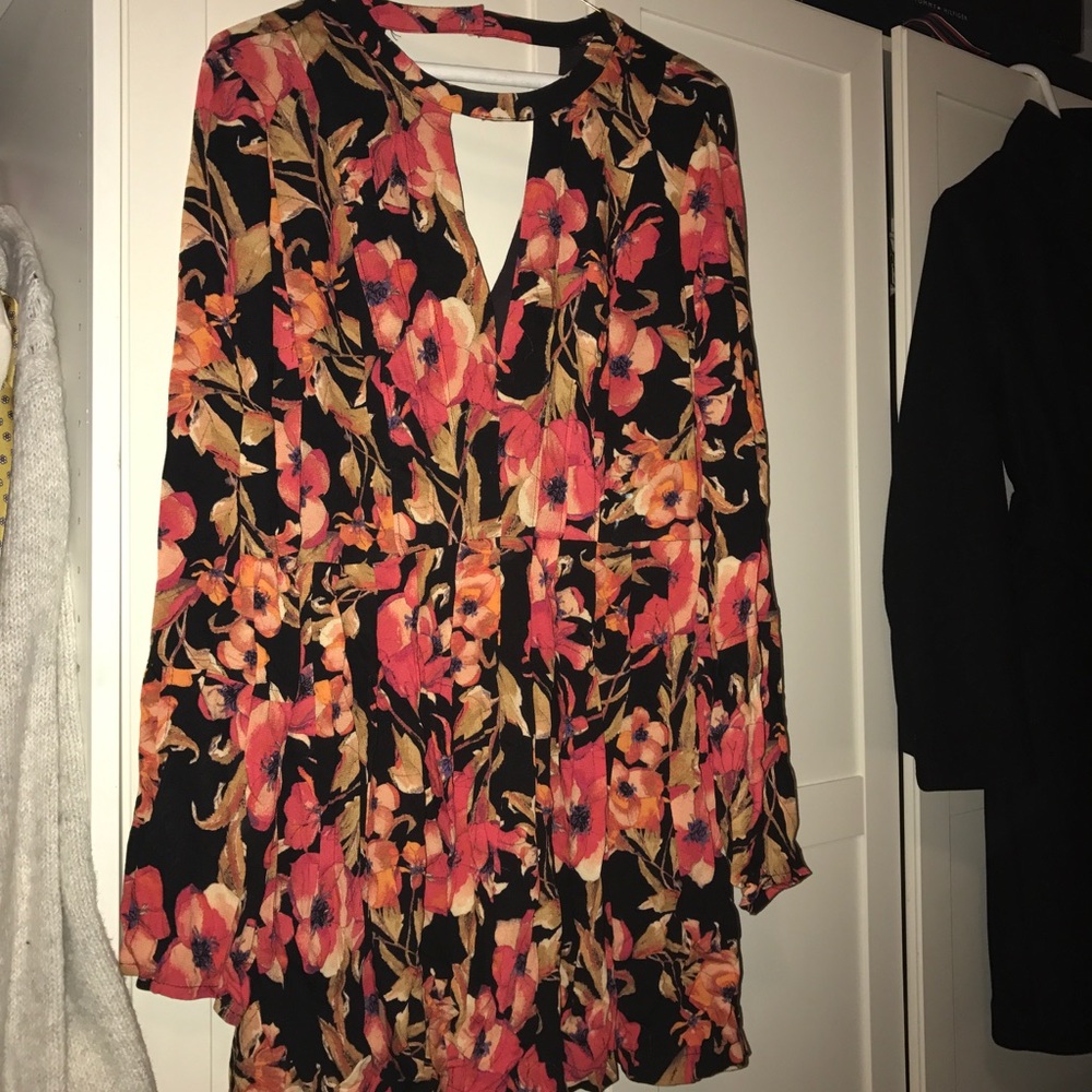 Floral Free People mini dress or tunic