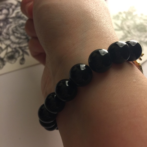 *HOST PICK* Handmade bracelet agate in gold tones - Picture 2 of 8