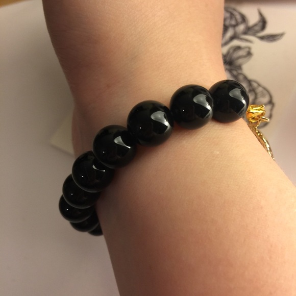 *HOST PICK* Handmade bracelet agate in gold tones - Picture 6 of 8