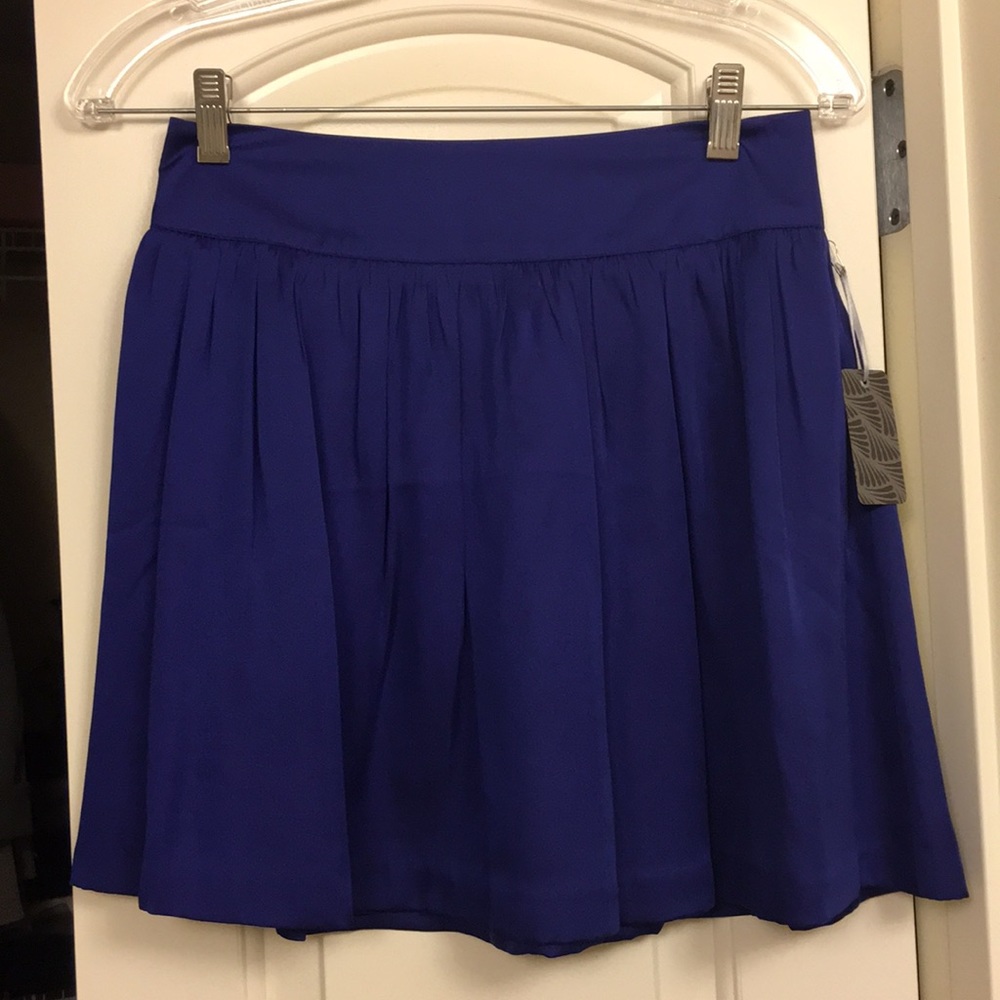 Flowy Mini Skirt- Royal Blue/Purple