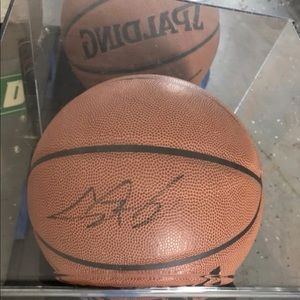 Chris Bosh Autographed Basketball With Case