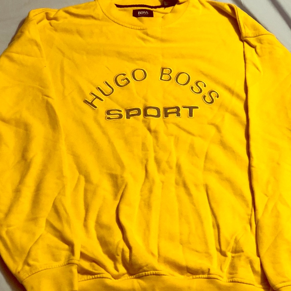 HUGO BOSS SWEATSHIRT - YELLOW