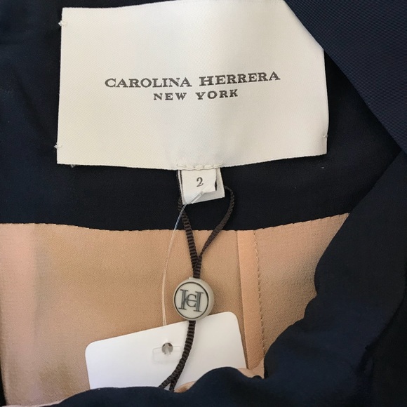 CAROLINA HERRERA colorblock Faille party dress - Picture 3 of 7