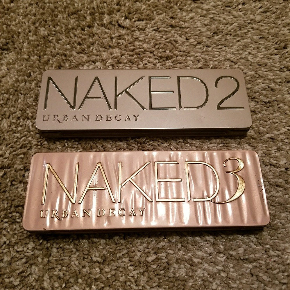 Naked 2 and 3 eyeshadow palettes