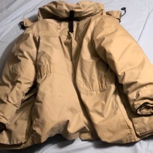 tommy hilfiger gold puffer jacket