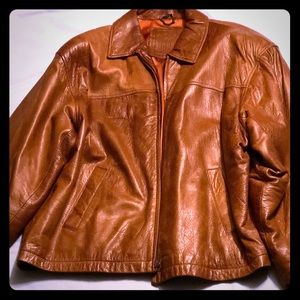 TOFFEE MENS LEATHER JACKET