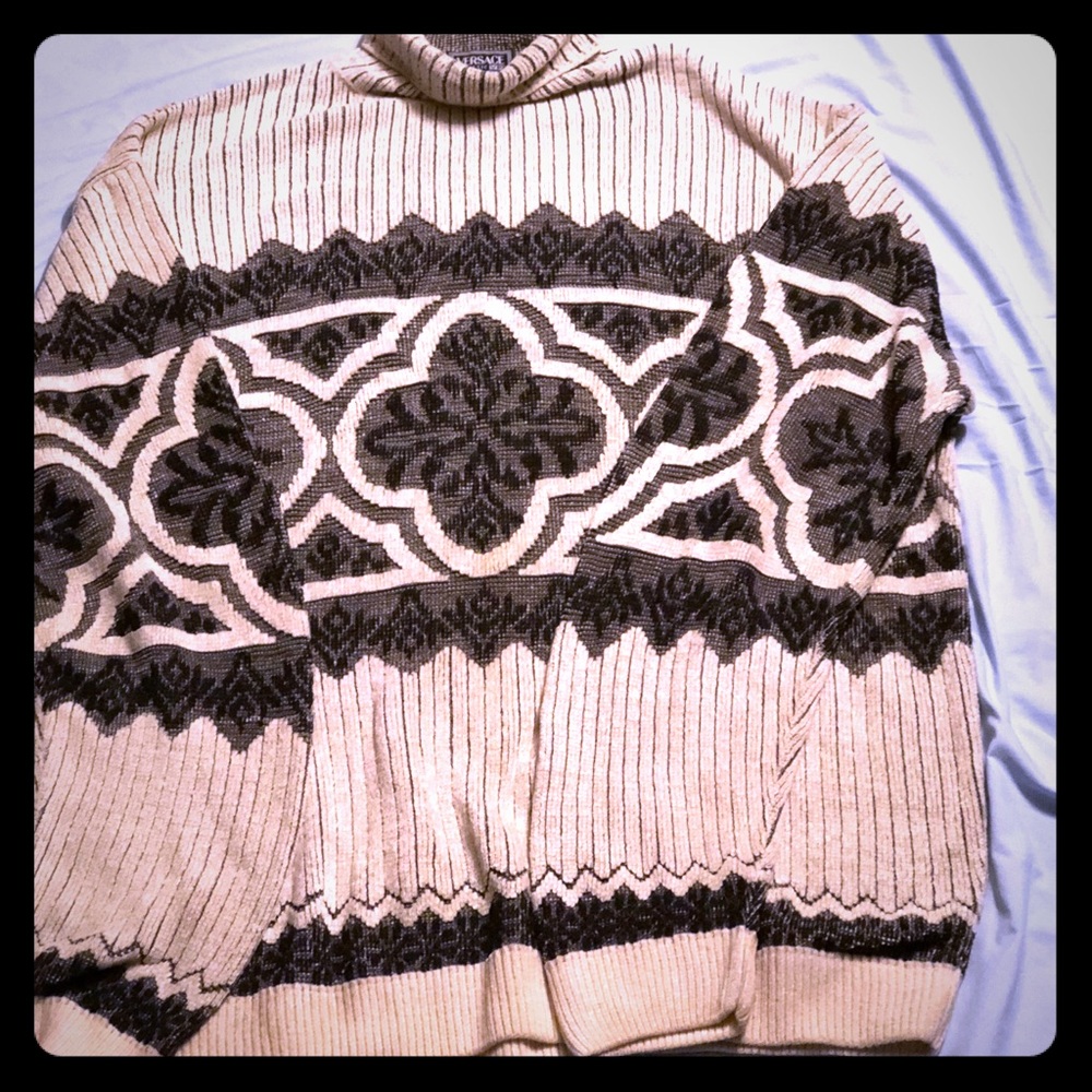 VERSACE V2 Sweater - TAN/BLK/GREY