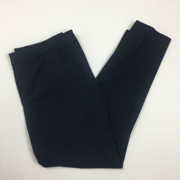 Vince Pants - Vince. Wool & Spandex Navy Trousers