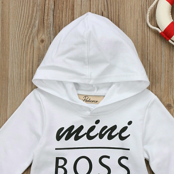 🆕Mini Boss Hoodie, In Black or White - Picture 5 of 6