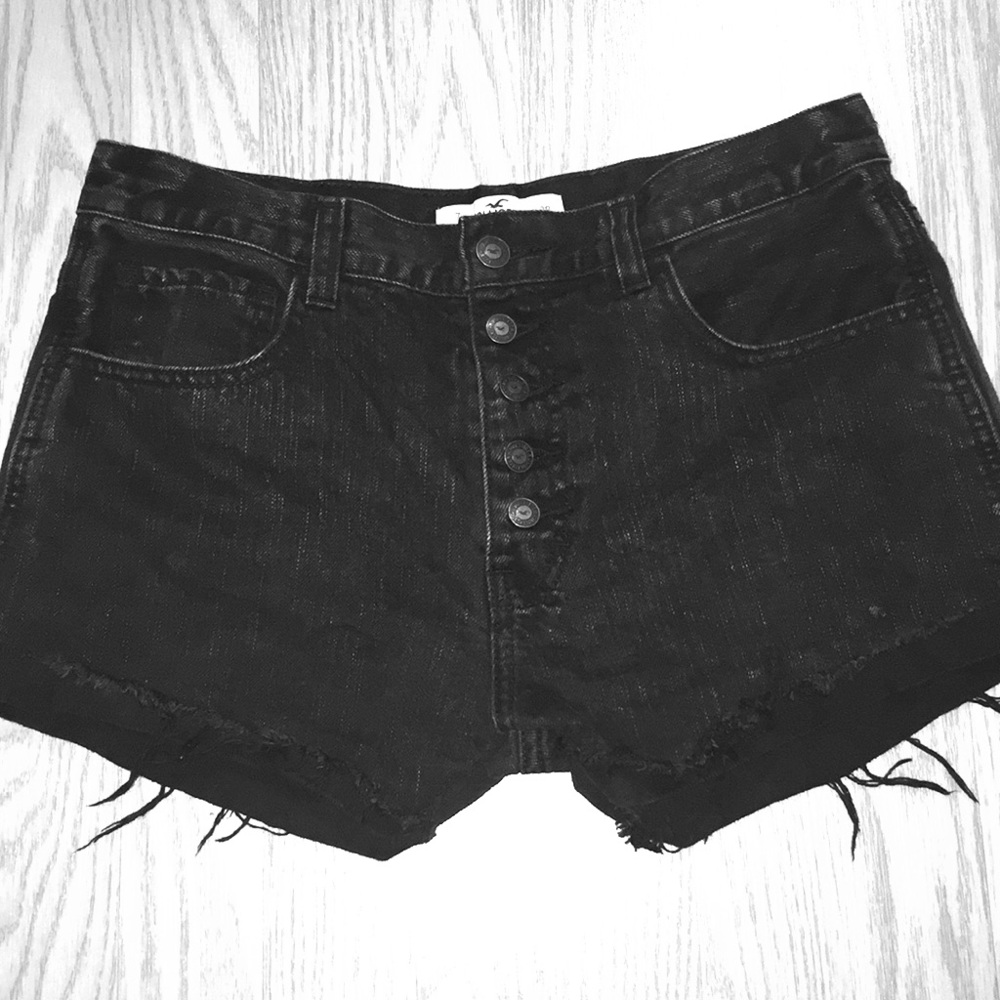 Distressed Hollister High Wasted Shorts