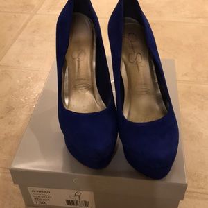 Jessica Simpson Suede Platform Heels