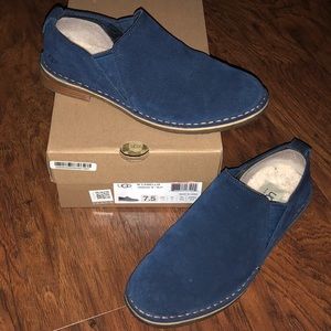 Ugg Camellia Slip On Loafer Navy Blue Suede 7.5