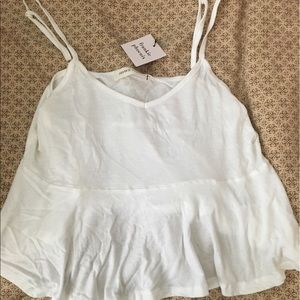 Frankie phoenix white babydoll tank top