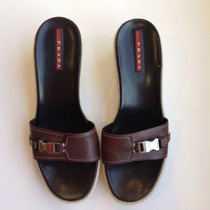 Prada Wedge Sandals