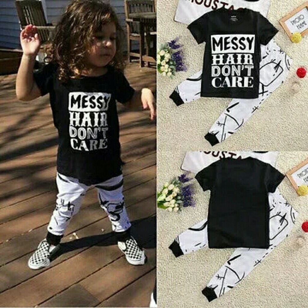 🆕Messy Hair Don't Care 2pc Outfit
