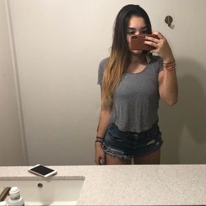 Brandy Melville Gray Top