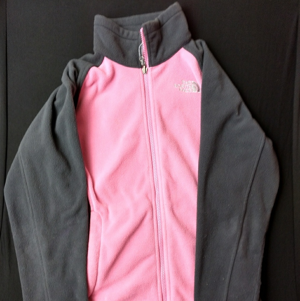 The North Face Full Zip Fleece Jacket Pink & Black