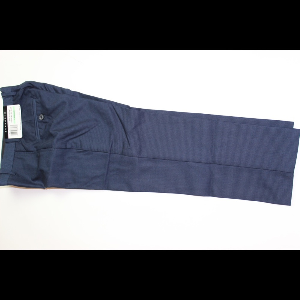 NWT Sean John Boys Navy Pinstripe Dress Pants Sz8
