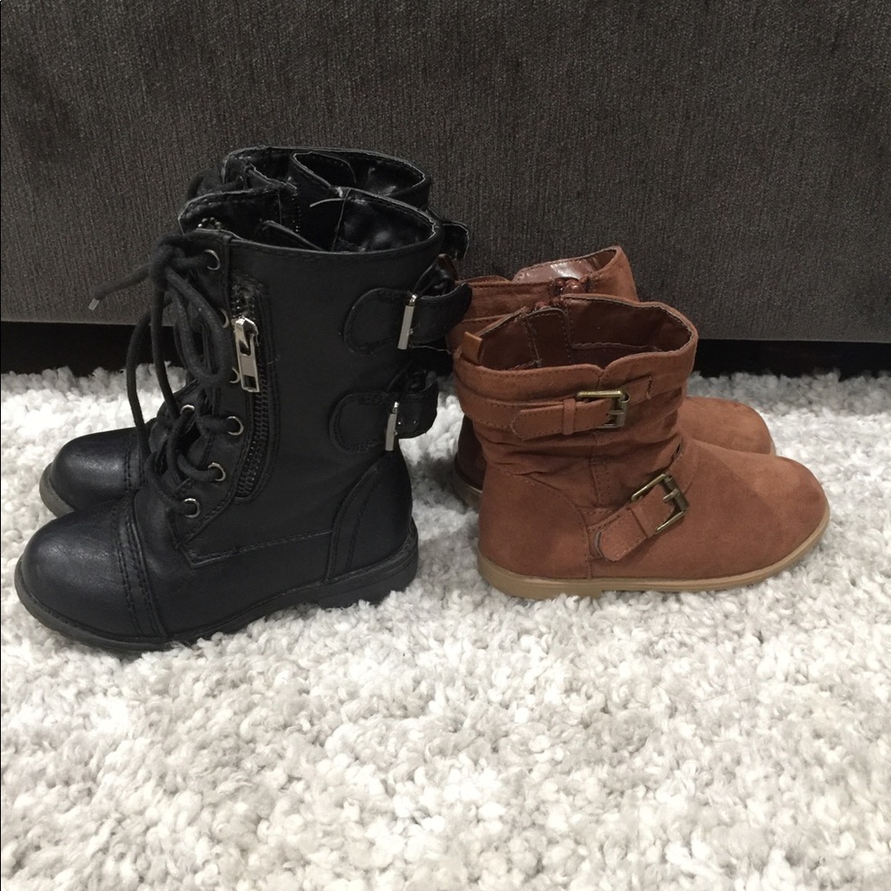 Two pair for toddler girl boots